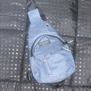 Fashion Denim Blue Belt Bag for Men